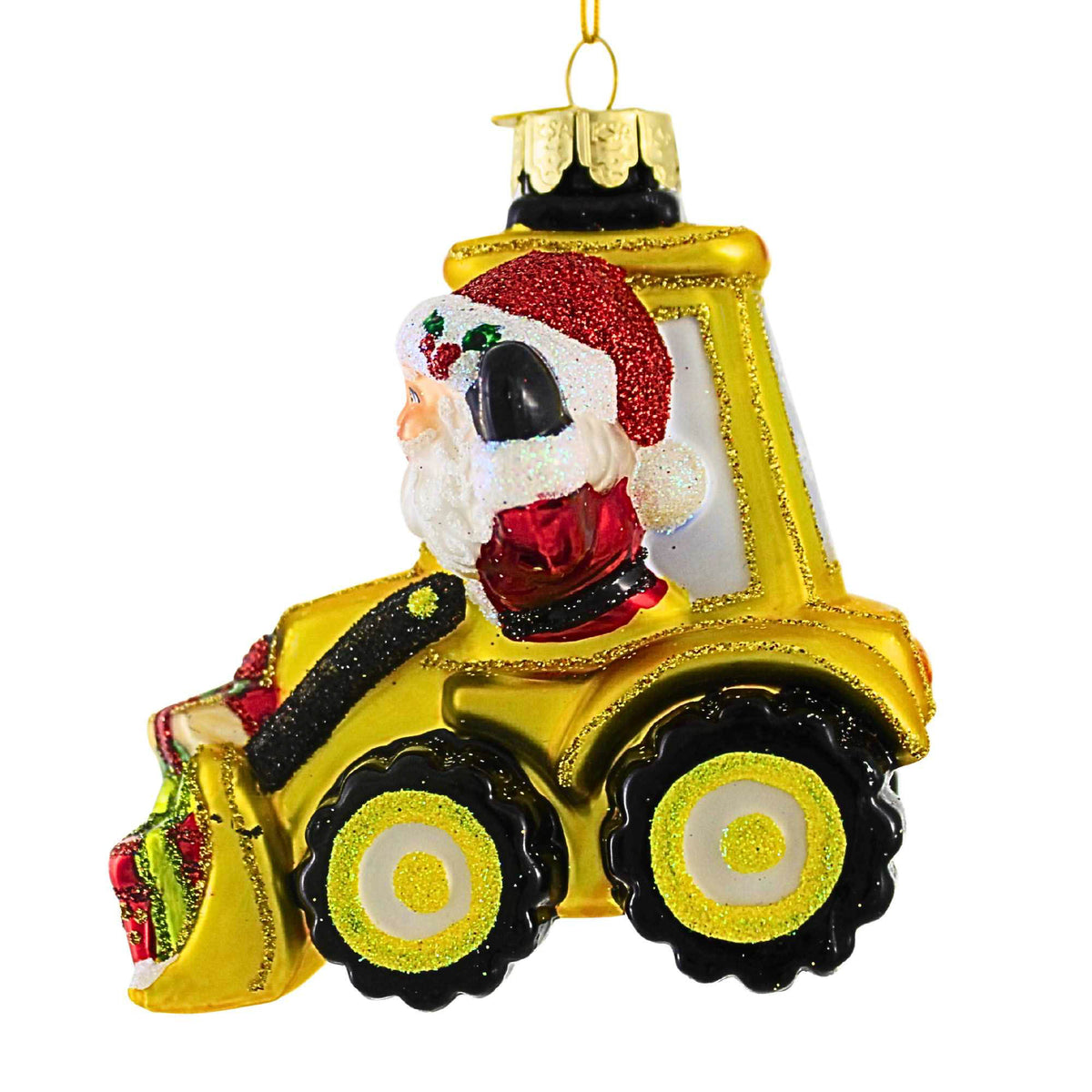 Noble Gems Santa With Bulldozer - - SBKGifts.com