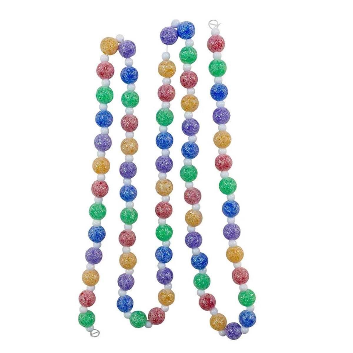 Kurt S. Adler Frosted Iridescent Candy Garland - - SBKGifts.com