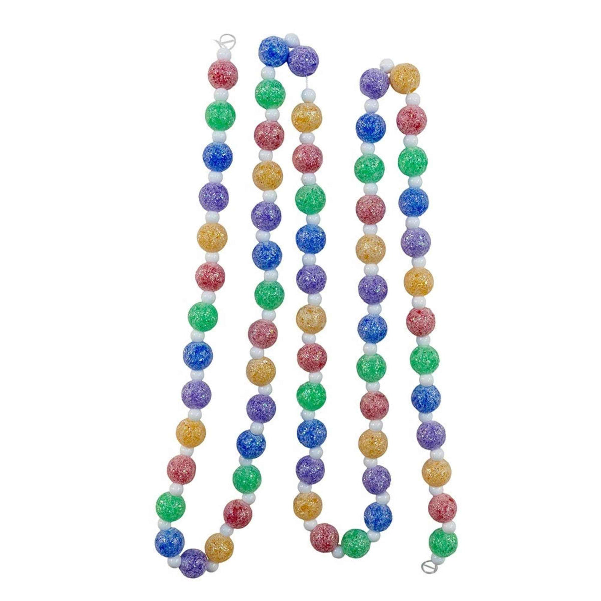 Kurt S. Adler Frosted Iridescent Candy Garland - - SBKGifts.com