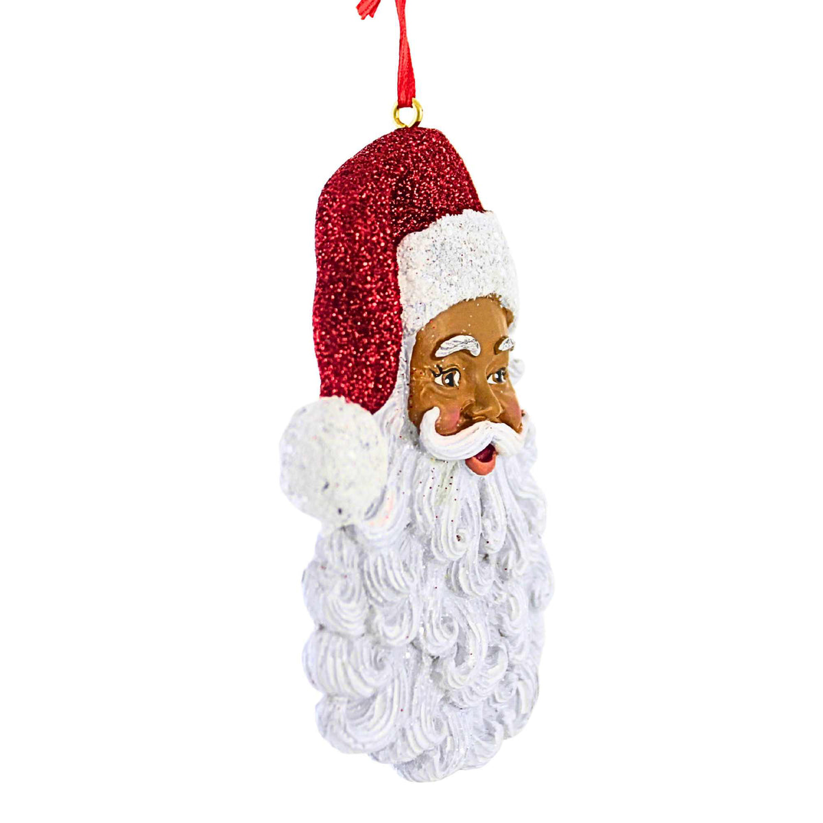 Kurt S. Adler Black Santa Head Ornament - - SBKGifts.com