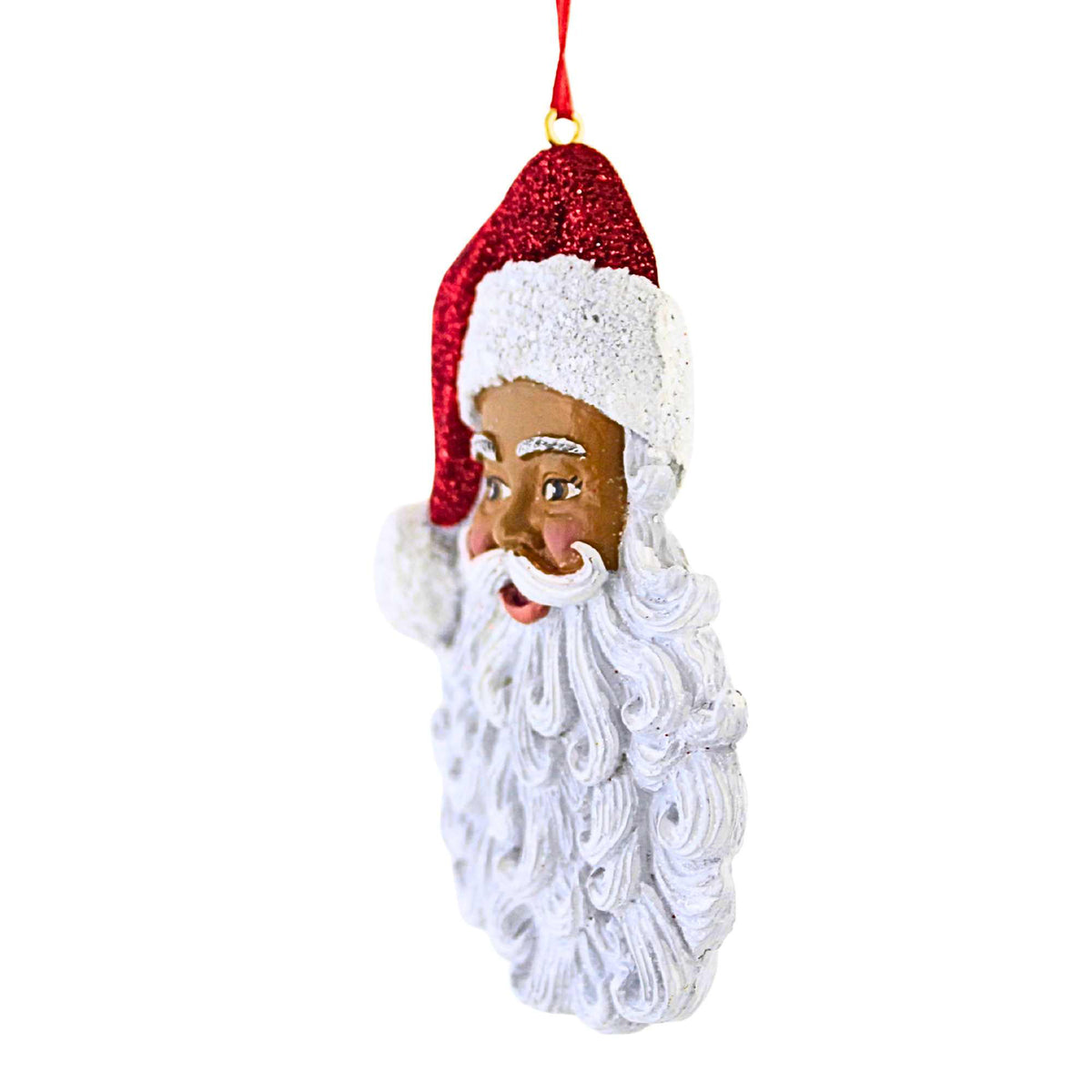 Kurt S. Adler Black Santa Head Ornament - - SBKGifts.com