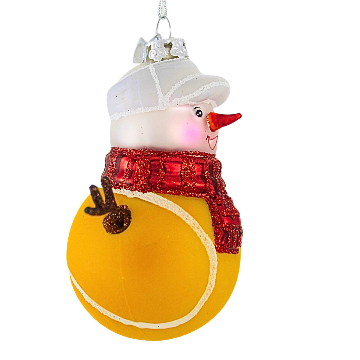 Noble Gems Tennis Snowman Ornament - - SBKGifts.com