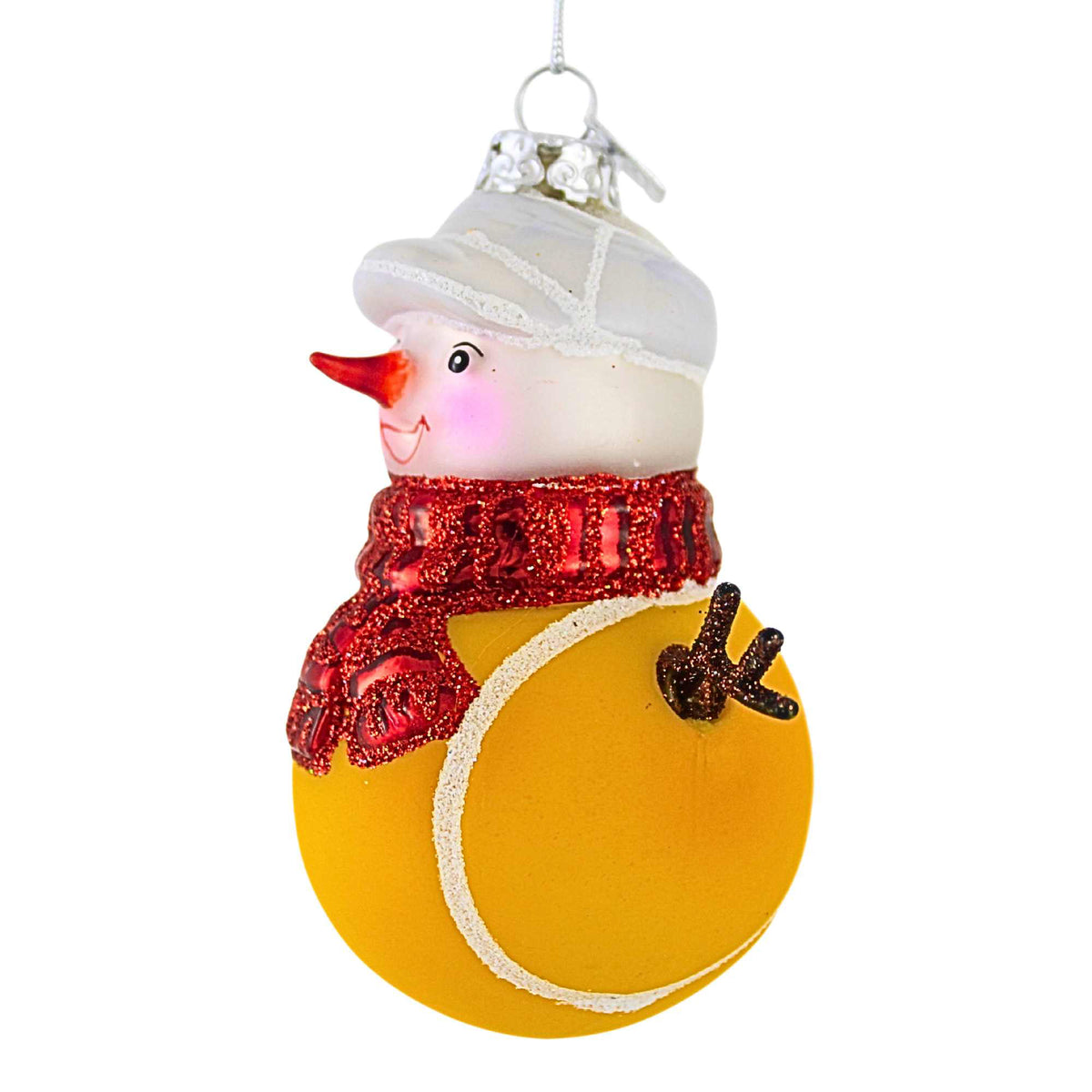 Noble Gems Tennis Snowman Ornament - - SBKGifts.com