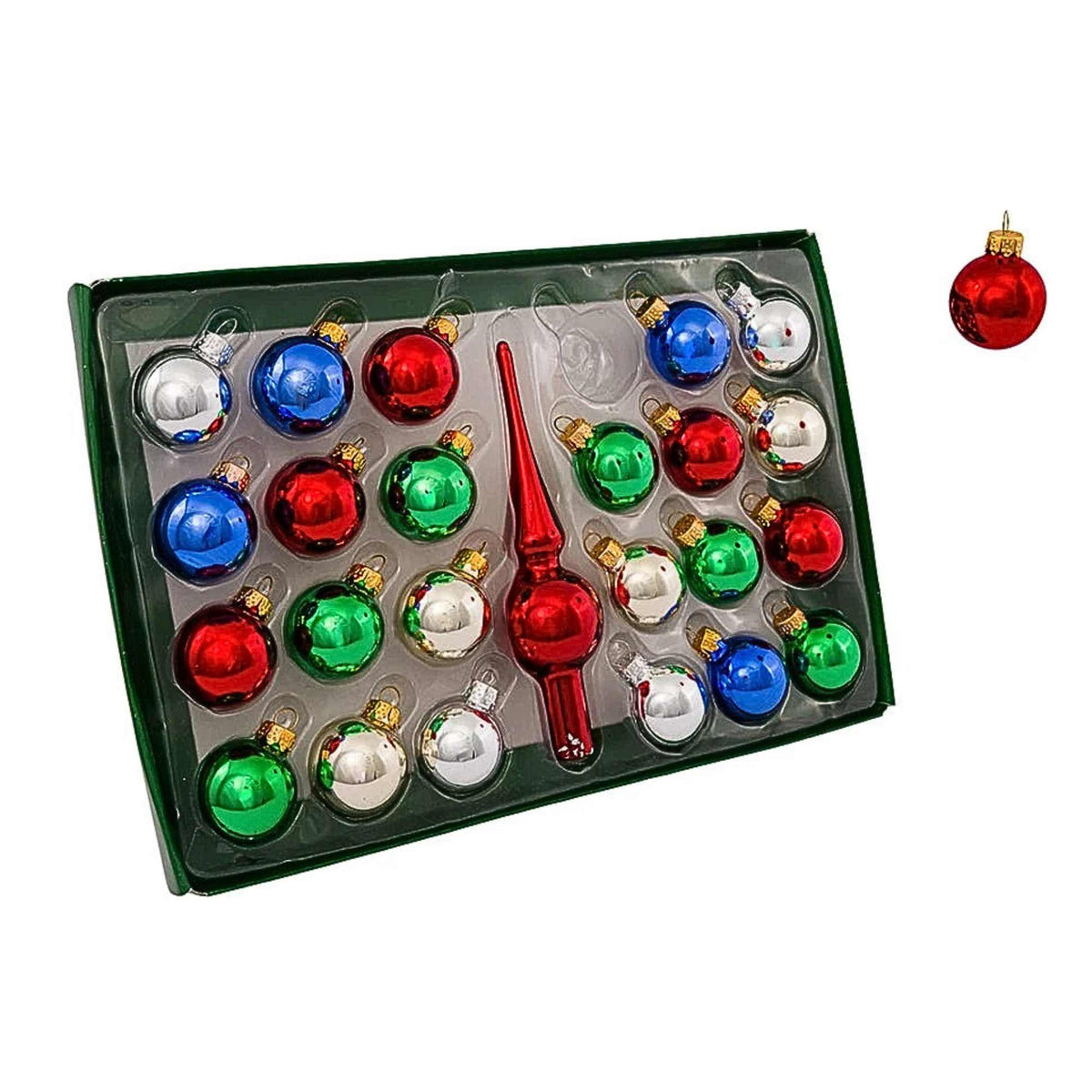 Kurt S. Adler Multi Balls With Tree Topper - - SBKGifts.com