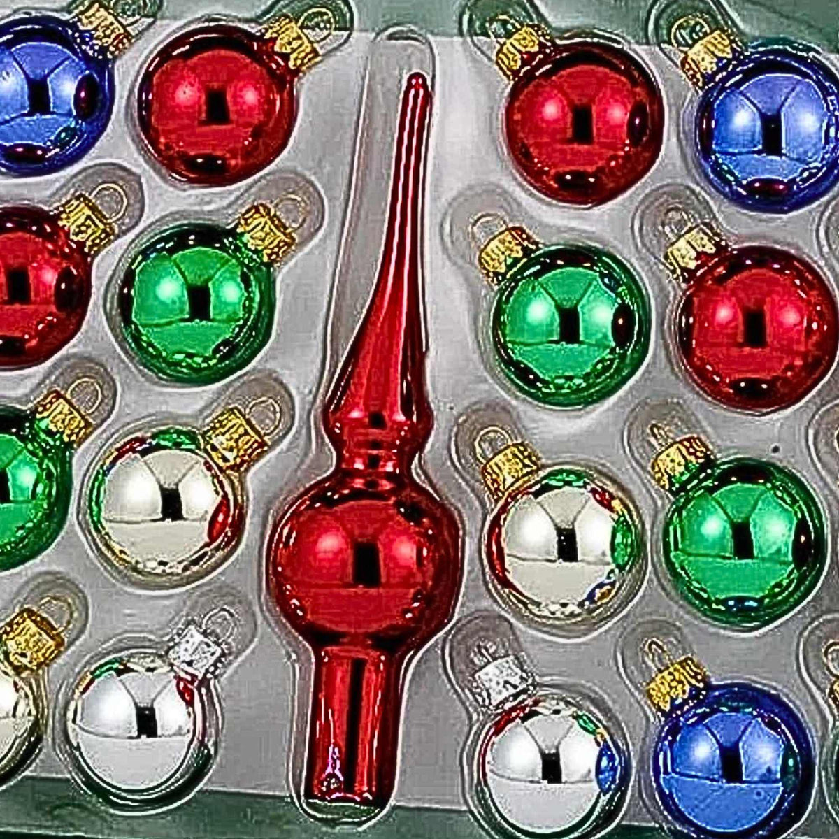 Kurt S. Adler Multi Balls With Tree Topper - - SBKGifts.com