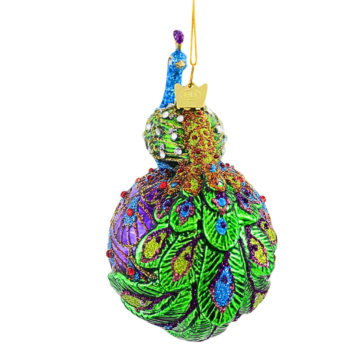 Noble Gems Peacock On Ball - - SBKGifts.com