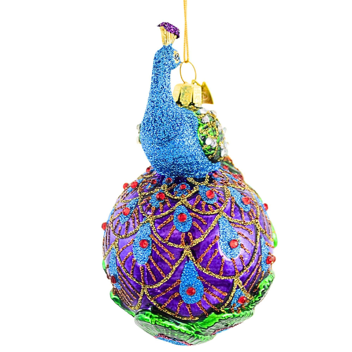 Noble Gems Peacock On Ball - - SBKGifts.com