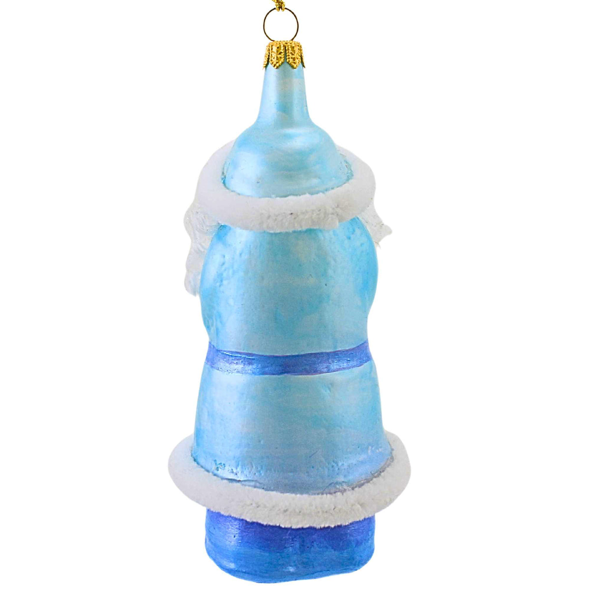 De Carlini Italian Ornaments Arctic Blue St. Nicholas - - SBKGifts.com