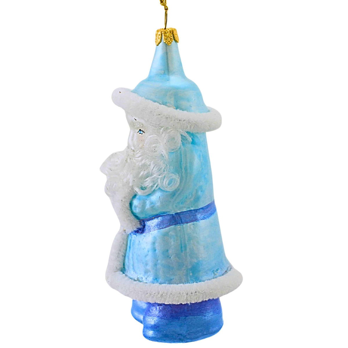 De Carlini Italian Ornaments Arctic Blue St. Nicholas - - SBKGifts.com