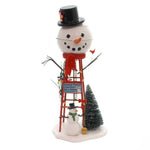 Snowman Watertower Ceramic Village Accessories 800013 (6693)