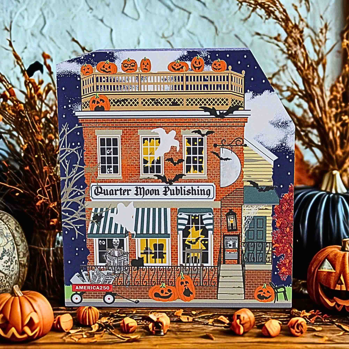 Cat's Meow Village Quarter Moon Publishing - - SBKGifts.com