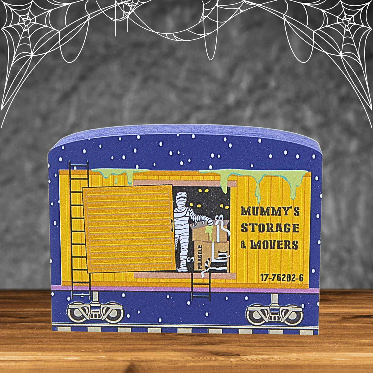 Cat's Meow Village Mummy's Storage & Movers Train Car - - SBKGifts.com