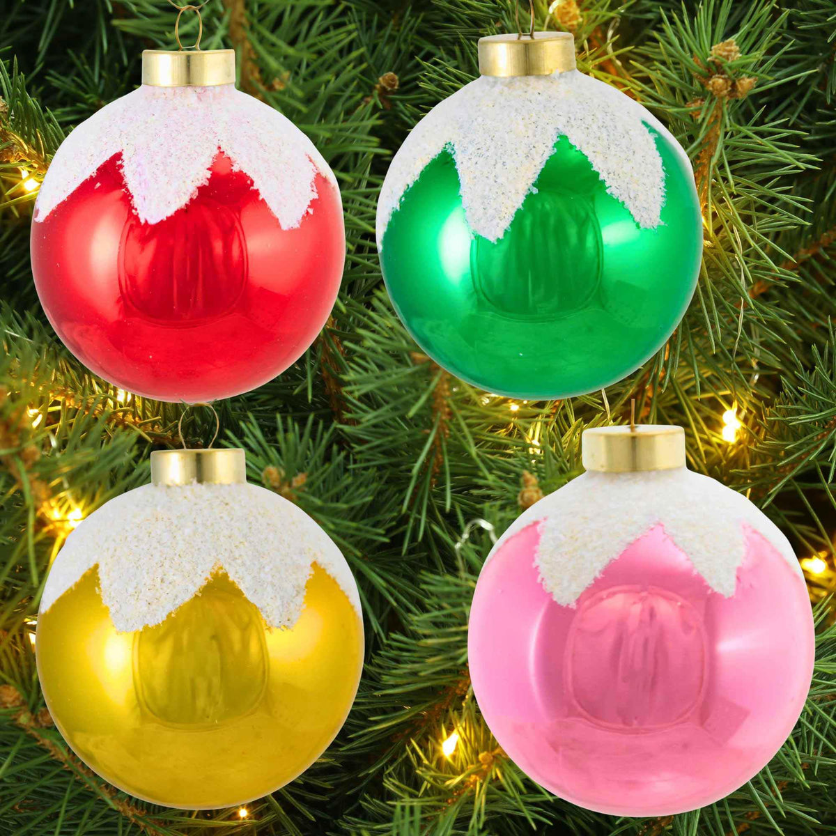 The Whitehurst Company Snow Capp0ed Ornaments - - SBKGifts.com