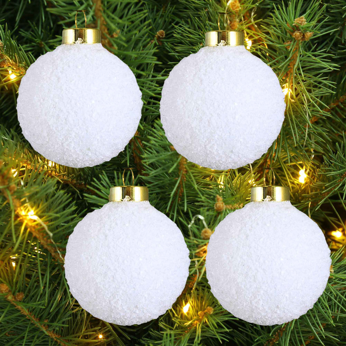 The Whitehurst Company Snow Ball Ornament Set - - SBKGifts.com