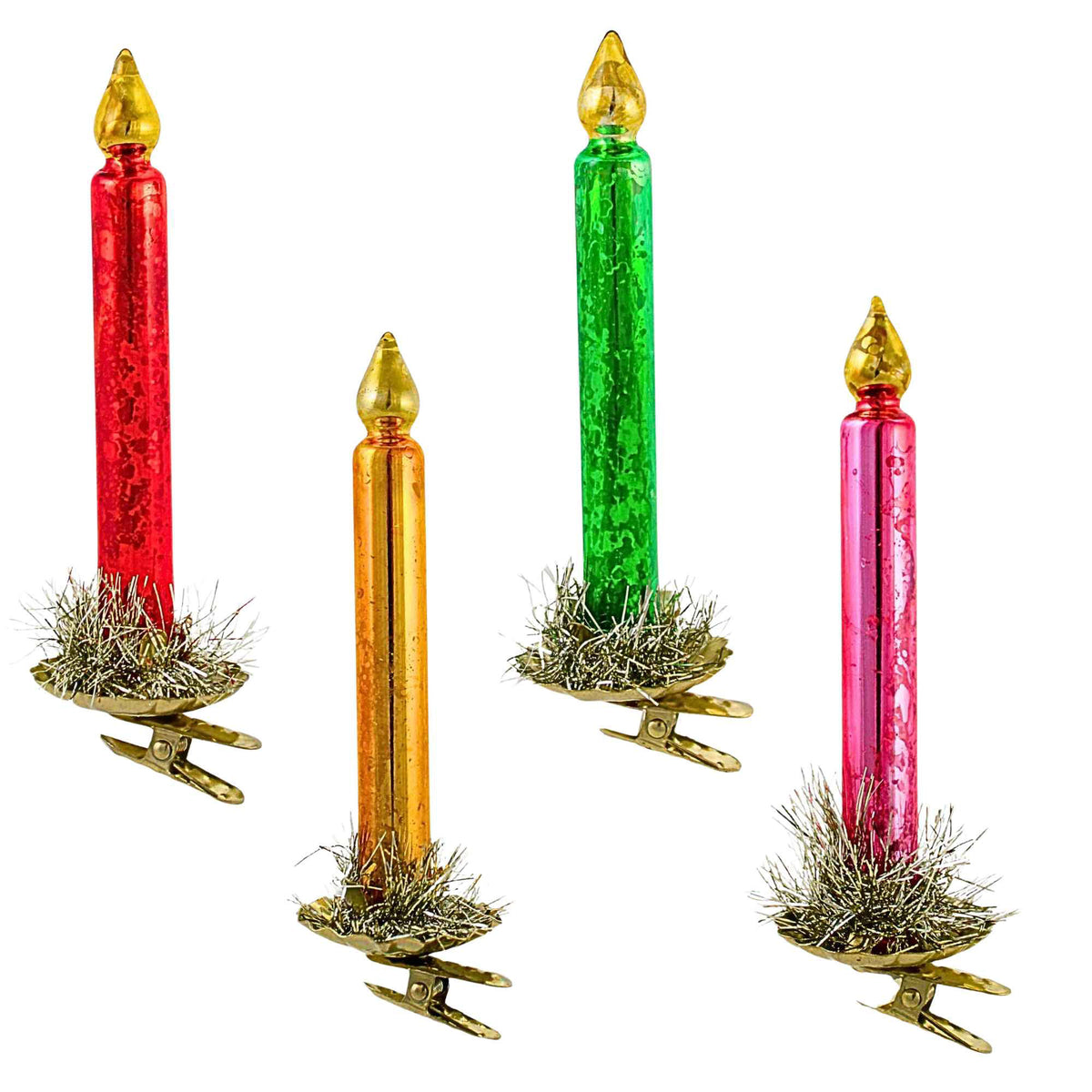 66972 Candlestick Clip-On Ornament Set 90024