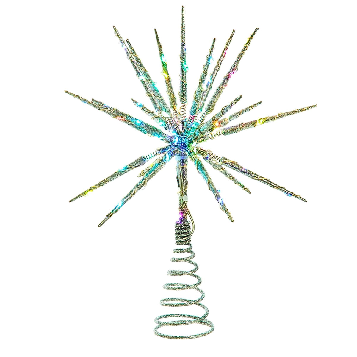 66977 Silver Starburst Tree Topper AD1080RGB
