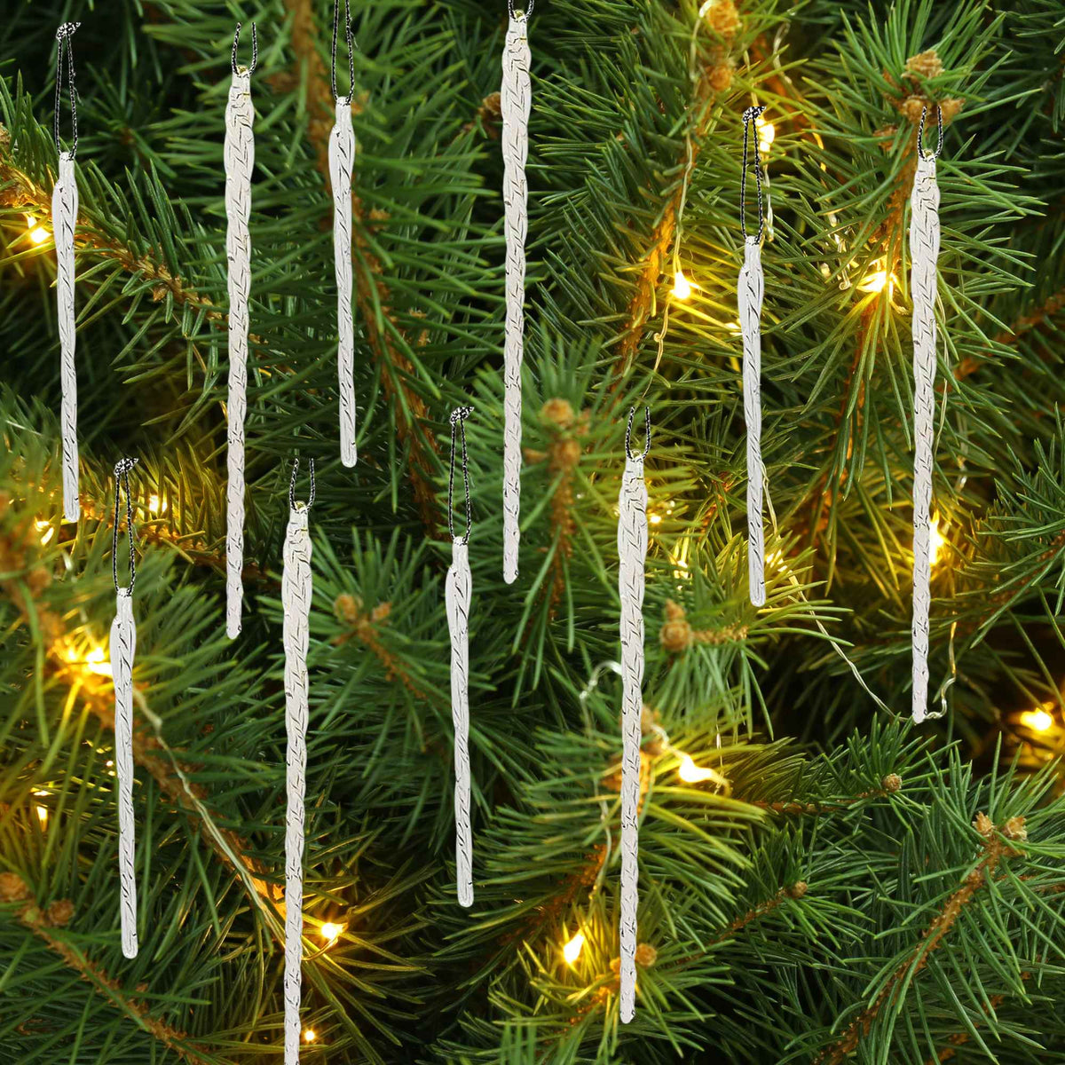 Kurt S. Adler Glass Icicle Ornaments - - SBKGifts.com