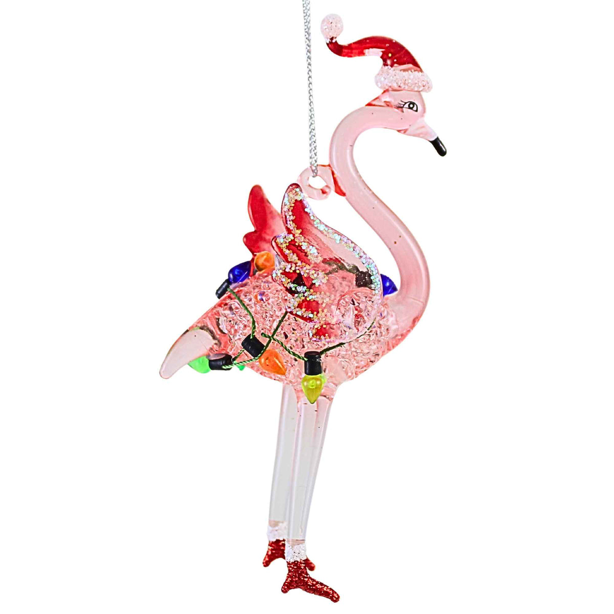 Kurt S. Adler Flamingo In String Lights Ornament - - SBKGifts.com