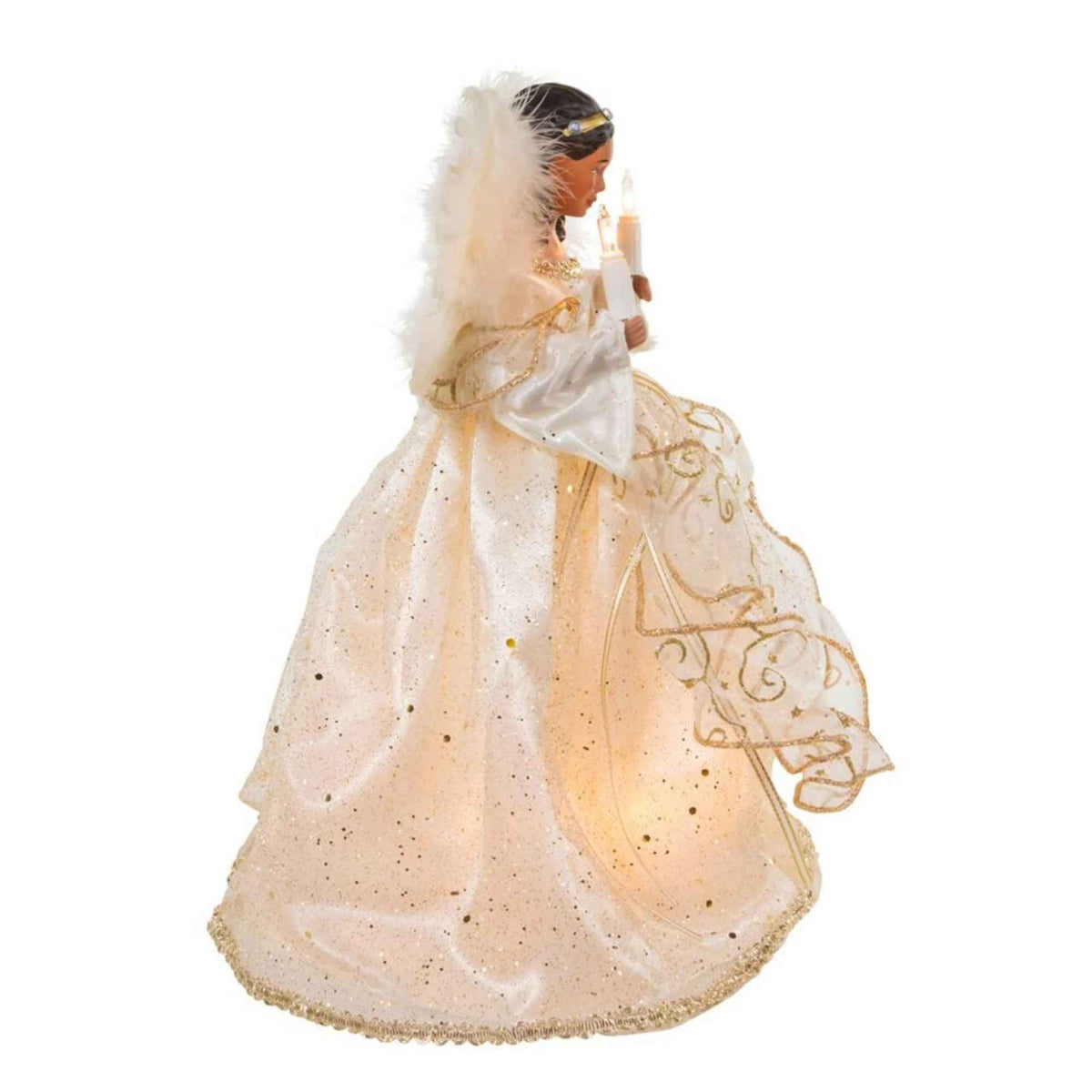 Kurt S. Adler African American Angel Tree Topper - - SBKGifts.com