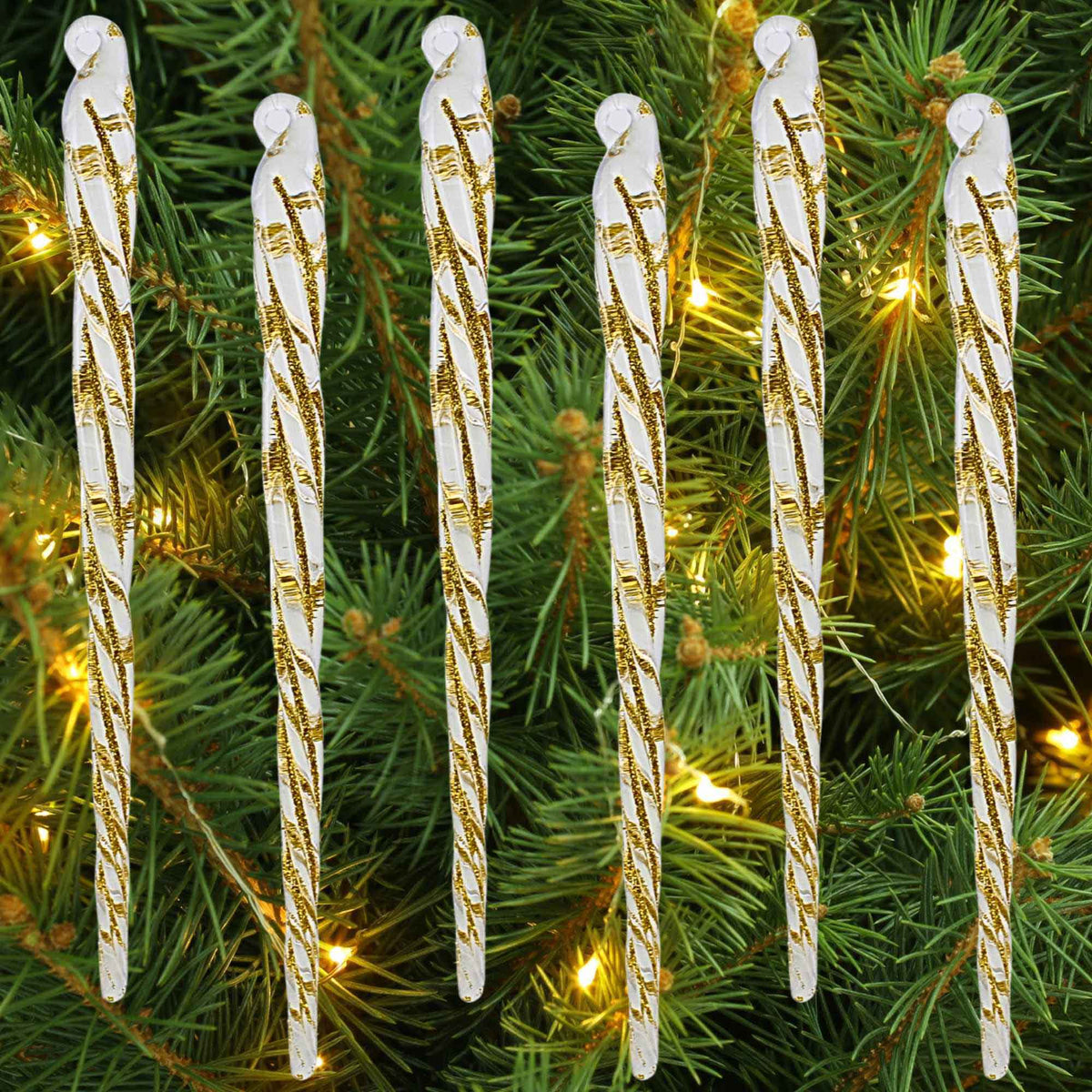 Kurt S. Adler Gold Twisted Icicle Ornament - - SBKGifts.com