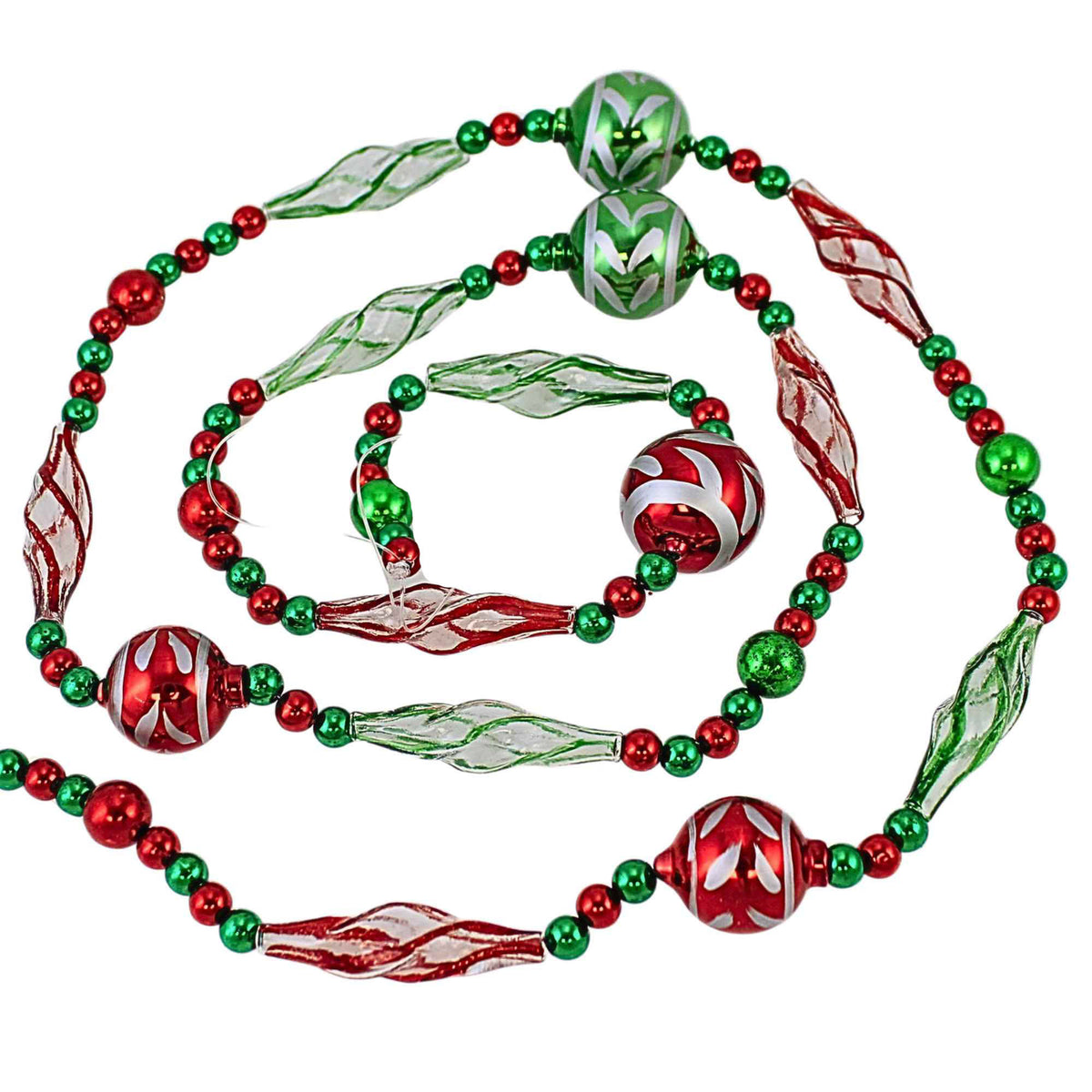 Raz Imports Red/Green Swirl Garland - - SBKGifts.com