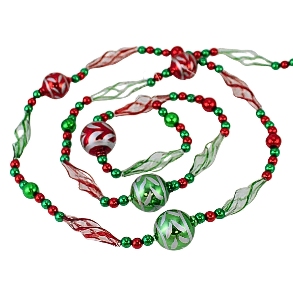 Raz Imports Red/Green Swirl Garland - - SBKGifts.com