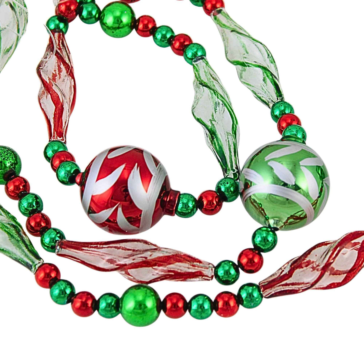 Raz Imports Red/Green Swirl Garland - - SBKGifts.com