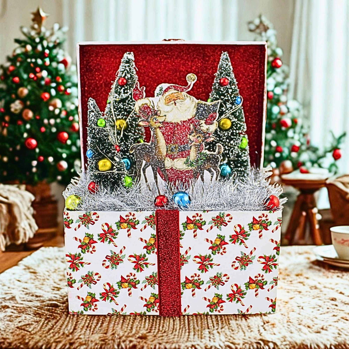 Raz Imports Santa's Choir Vignette Box - - SBKGifts.com