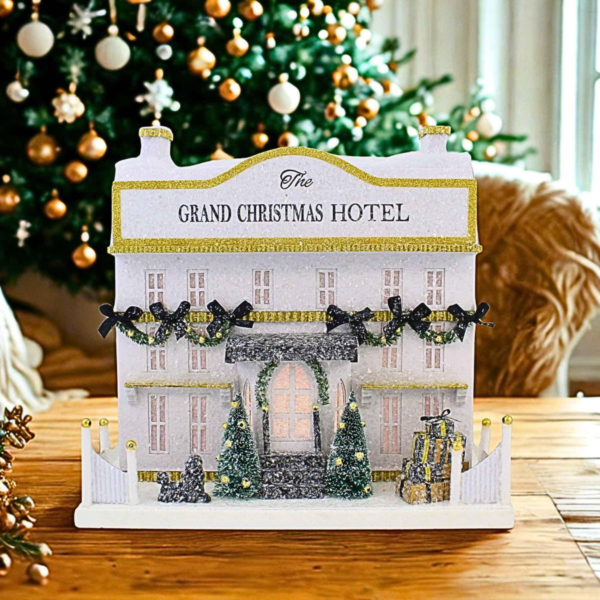 Raz Imports The Grand Christmas Hotel - - SBKGifts.com