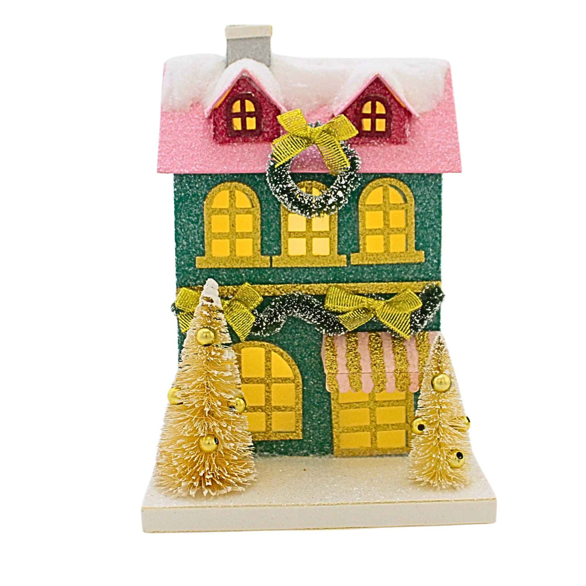Raz Imports Multi Colored Paper Houses - - SBKGifts.com