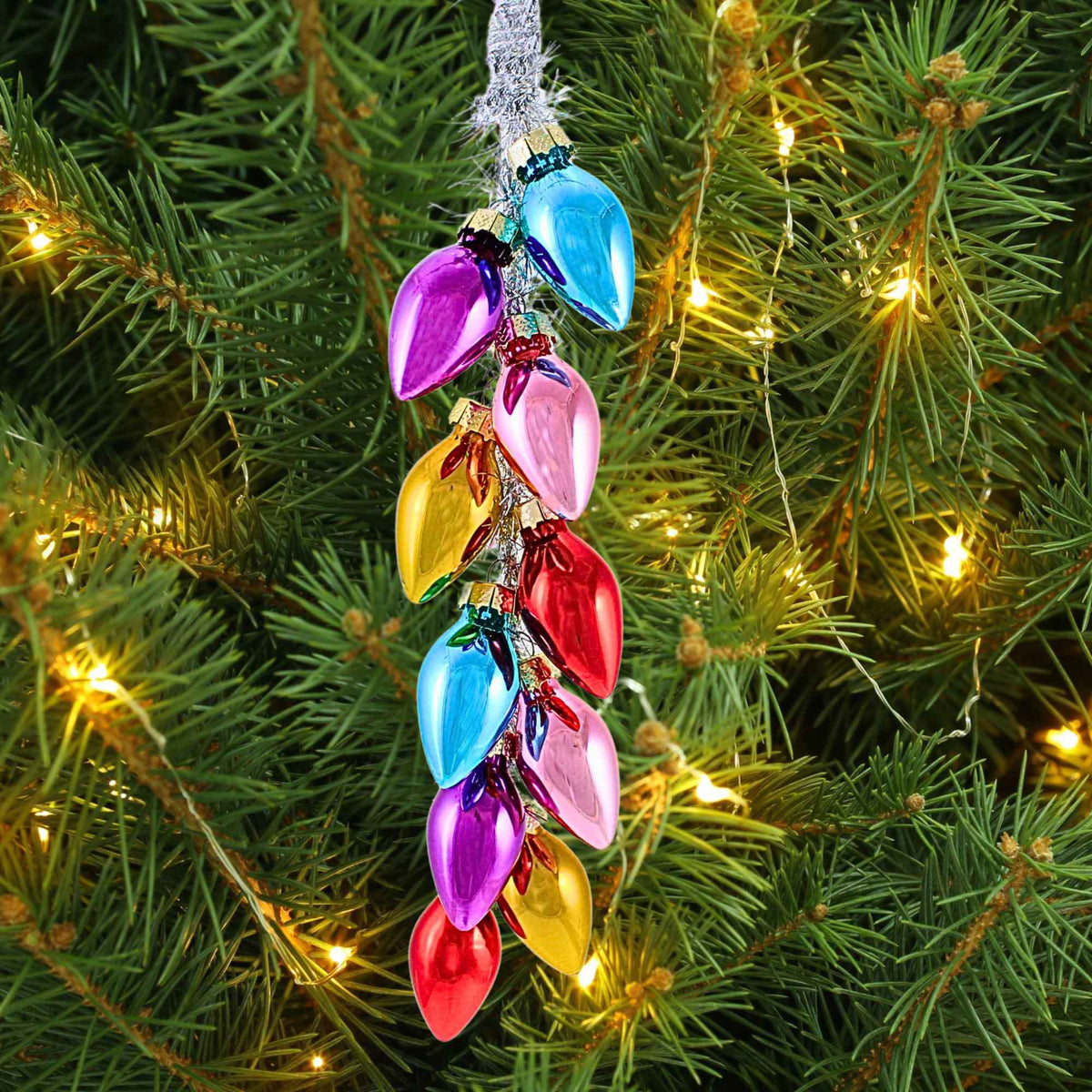 December Diamonds Multi Bulb Hanging String Ornament - - SBKGifts.com