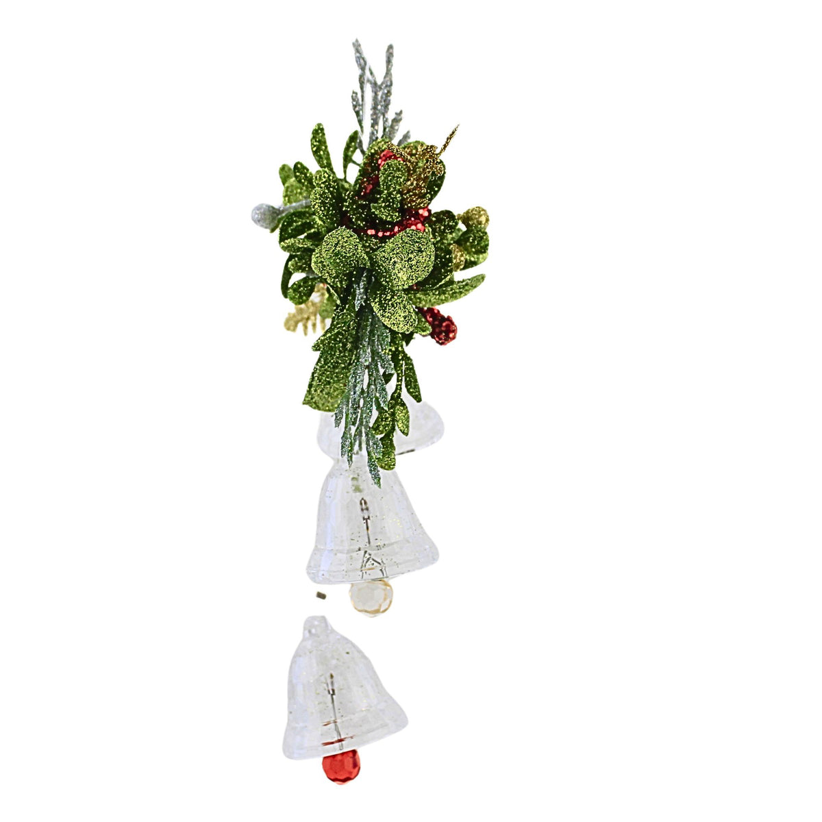 Crystal Expressions Triple Mistletoe Bells Ornament - - SBKGifts.com