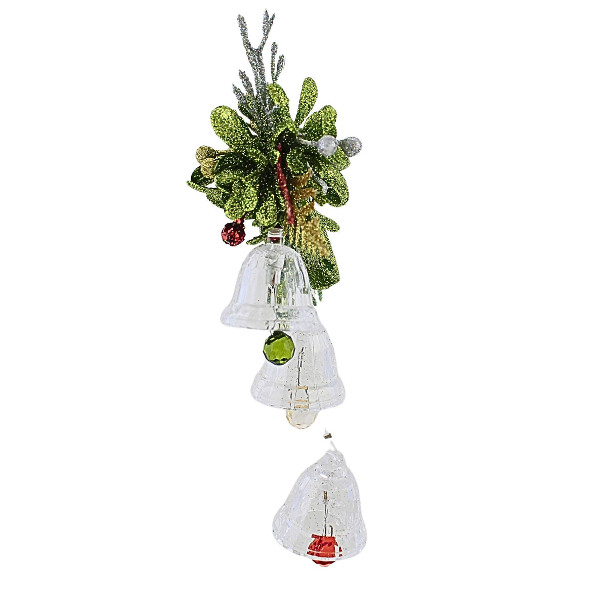 Crystal Expressions Triple Mistletoe Bells Ornament - - SBKGifts.com
