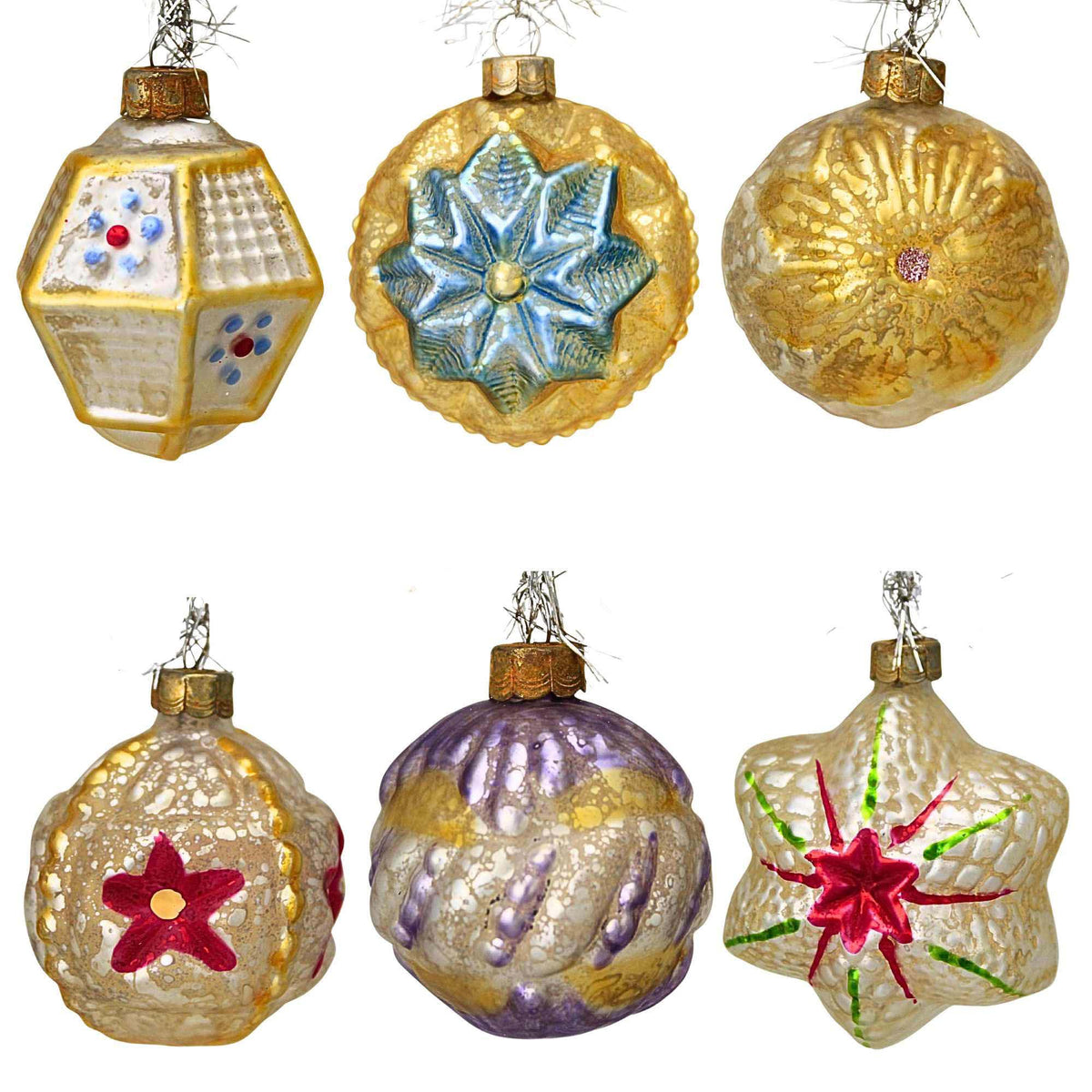 67091 Treasured Heirloom Ornaments Set/6 GO8633