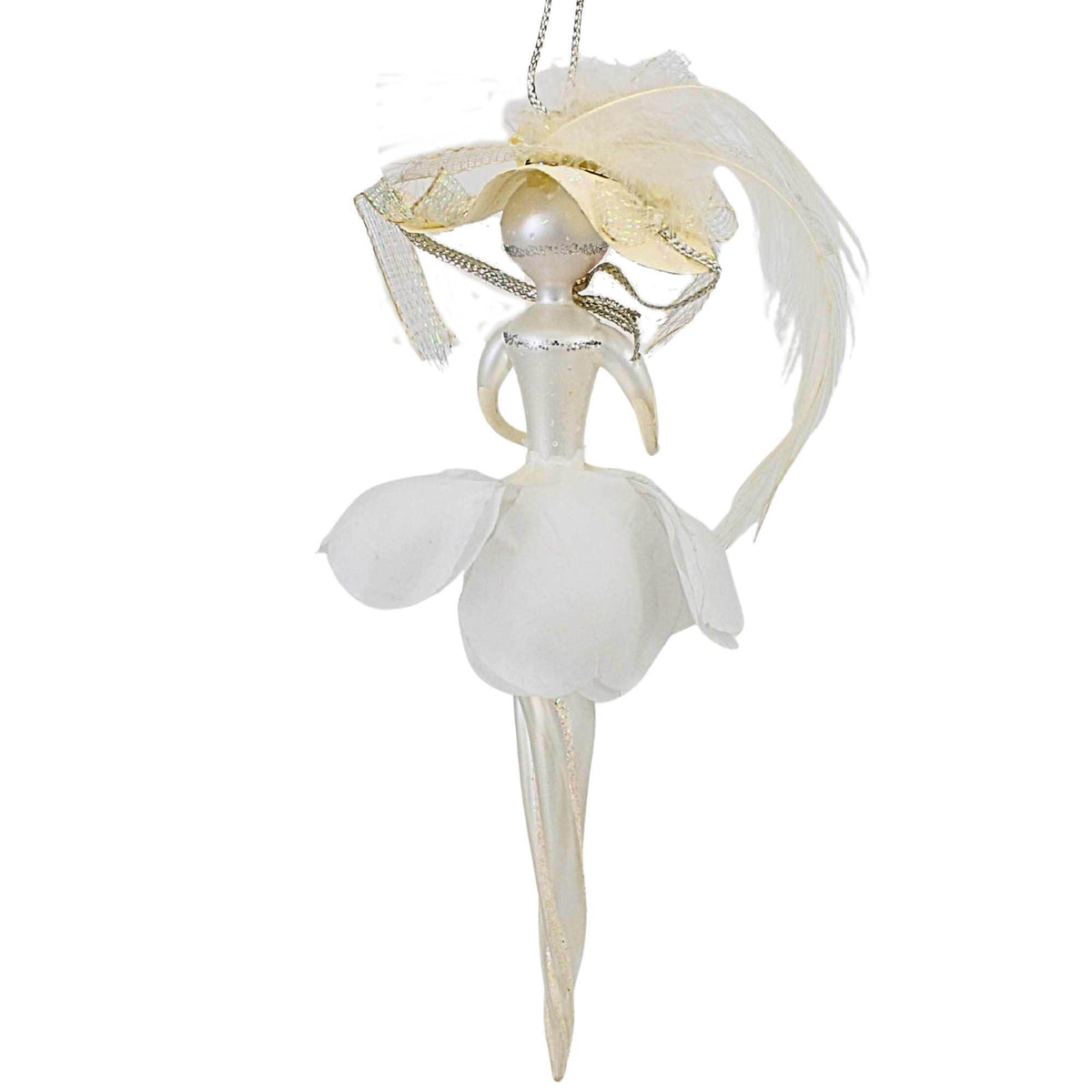 De Carlini Italian Ornaments Winter Rose Icicle - - SBKGifts.com