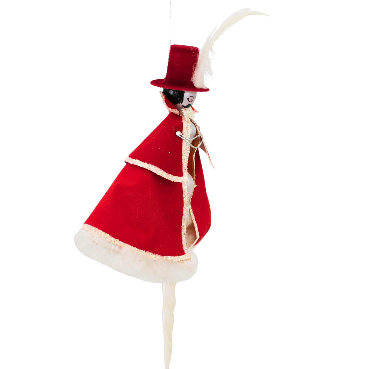 De Carlini Italian Ornaments Crimson Cavalier - - SBKGifts.com