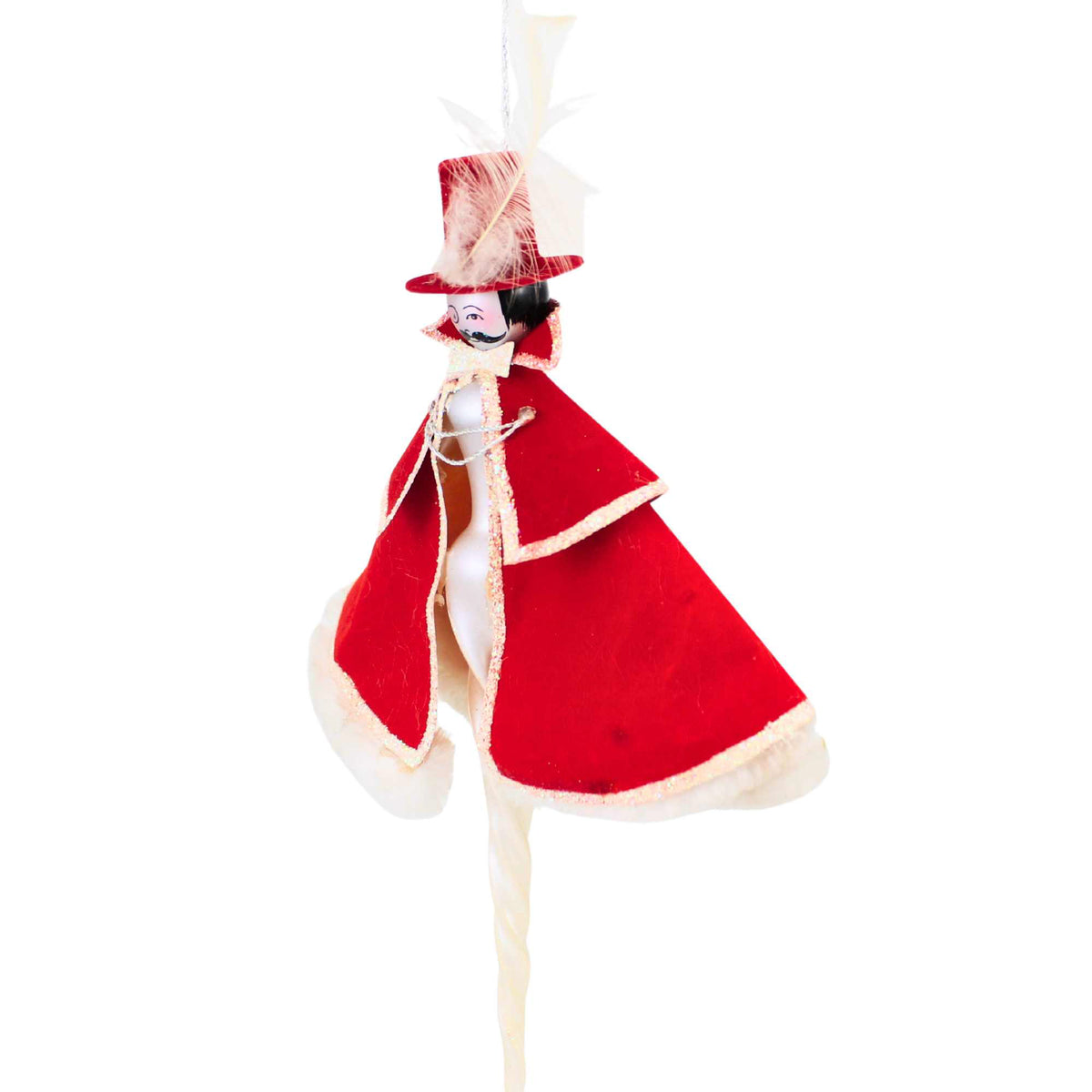 De Carlini Italian Ornaments Crimson Cavalier - - SBKGifts.com