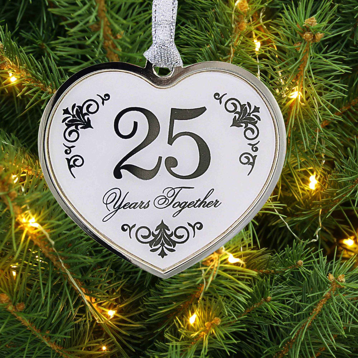 Roman 25Th Wedding Anniversary Heart - - SBKGifts.com