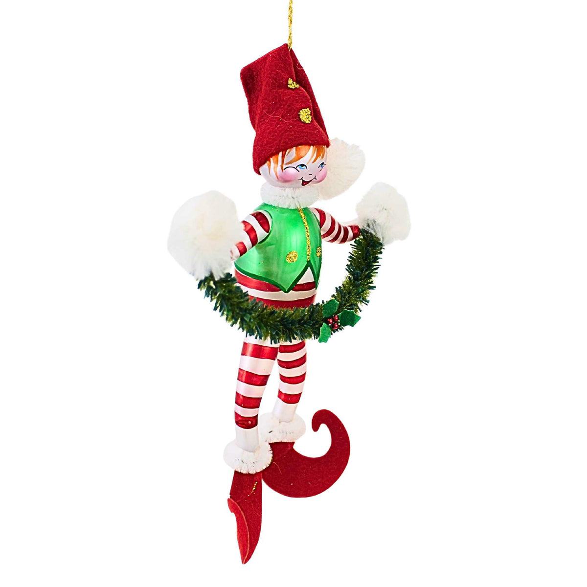 De Carlini Italian Ornaments Sparky Swirltoe - - SBKGifts.com