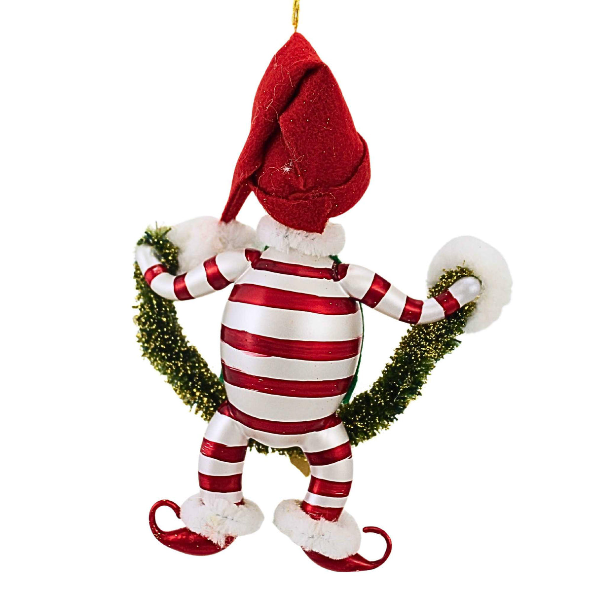 De Carlini Italian Ornaments Skippy Sweetstripe - - SBKGifts.com