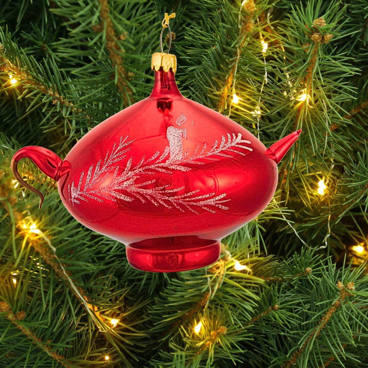 De Carlini Italian Ornaments Christmas Tea Time - - SBKGifts.com
