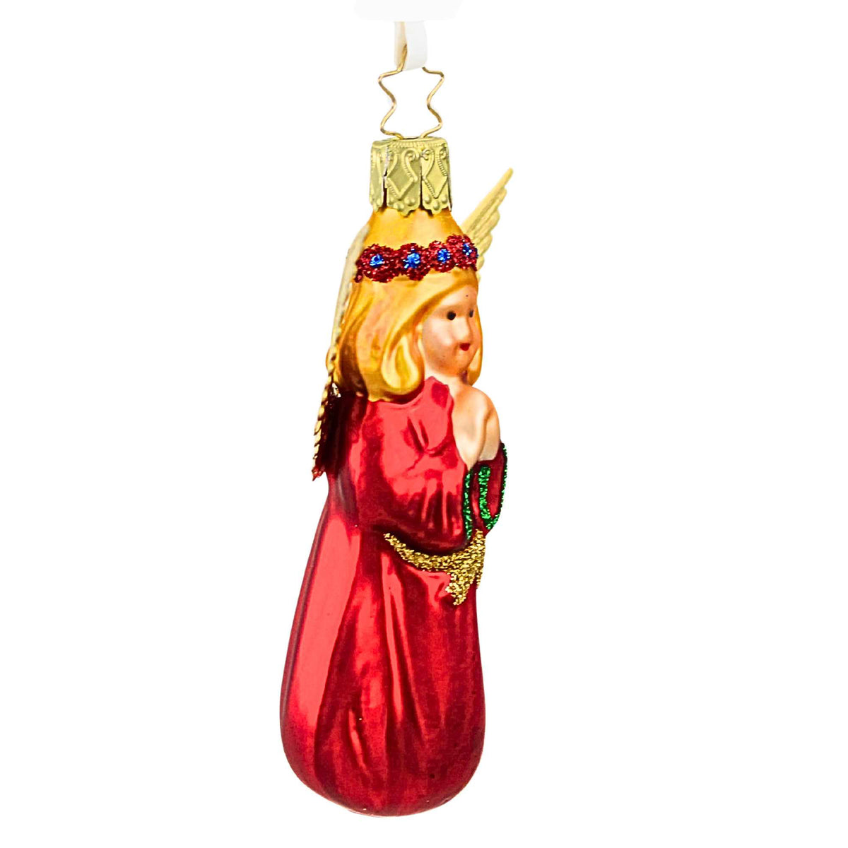 Inge Glas Festive Angel - - SBKGifts.com