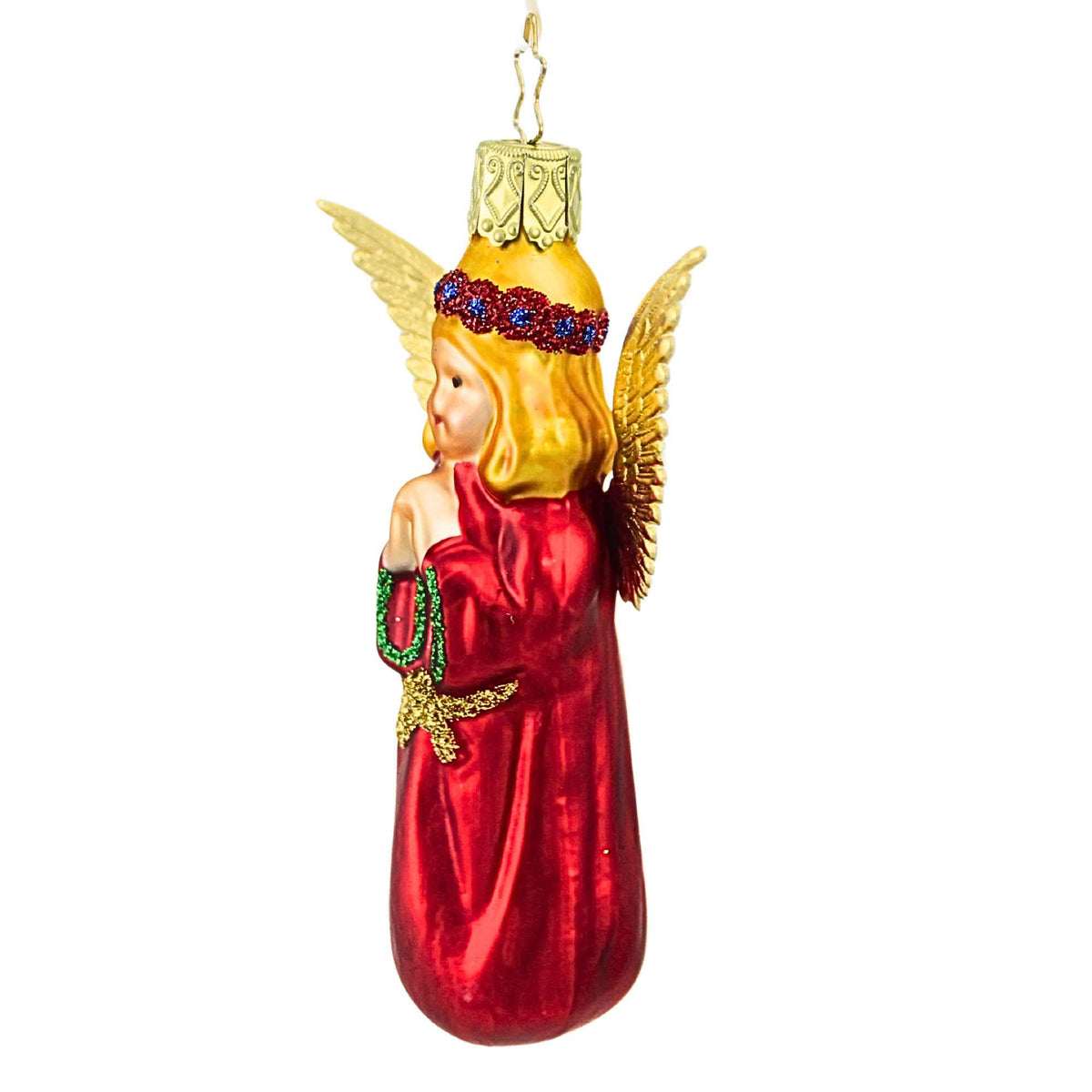 Inge Glas Festive Angel - - SBKGifts.com
