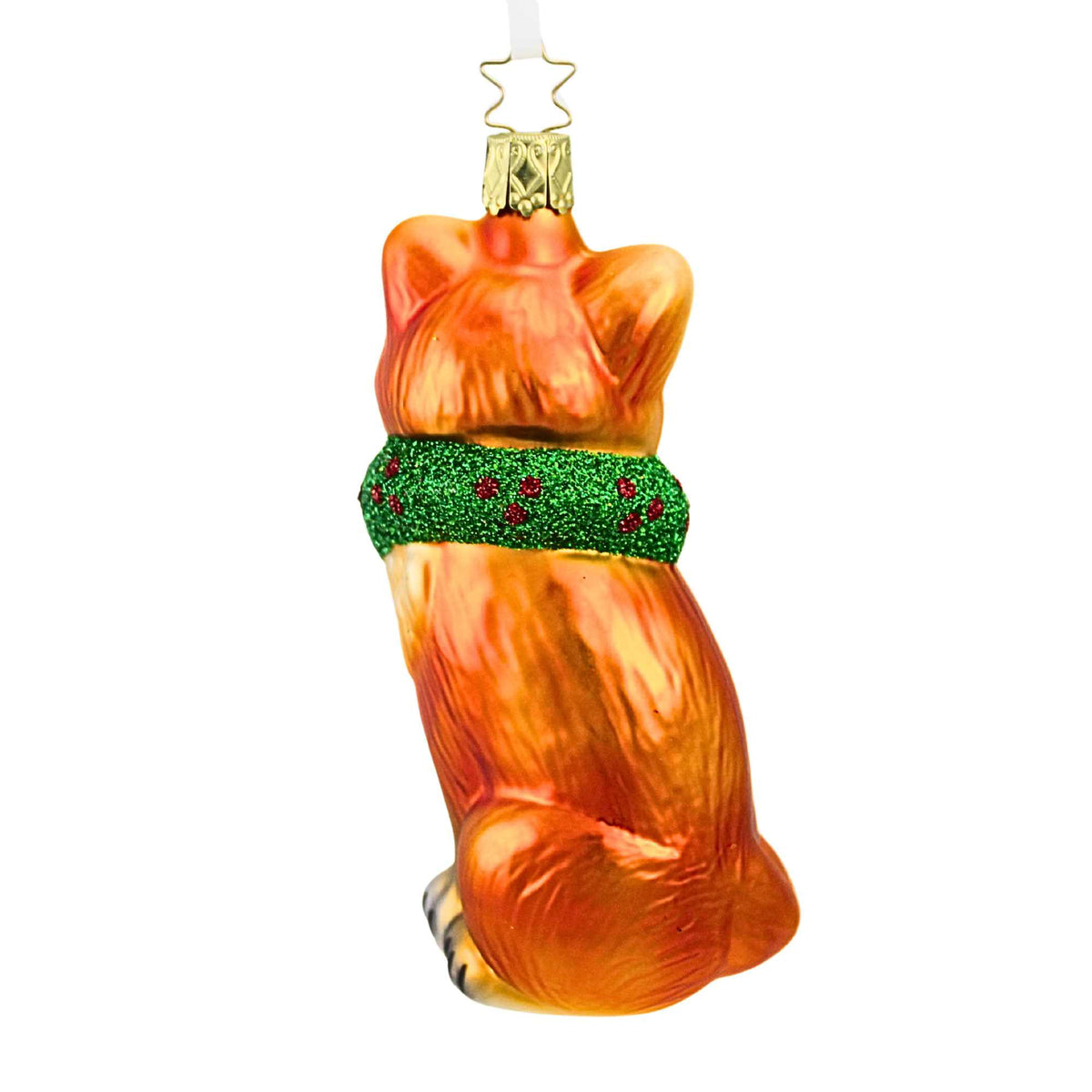 Inge Glas Fox In A Festive Wreath - - SBKGifts.com