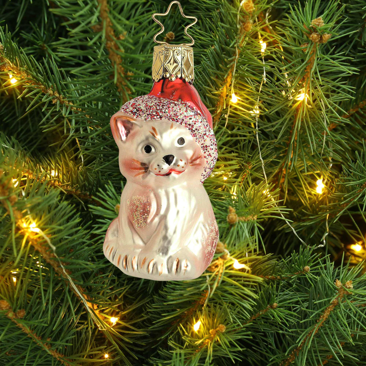 Inge Glas Kringle's Christmas Kitty - - SBKGifts.com
