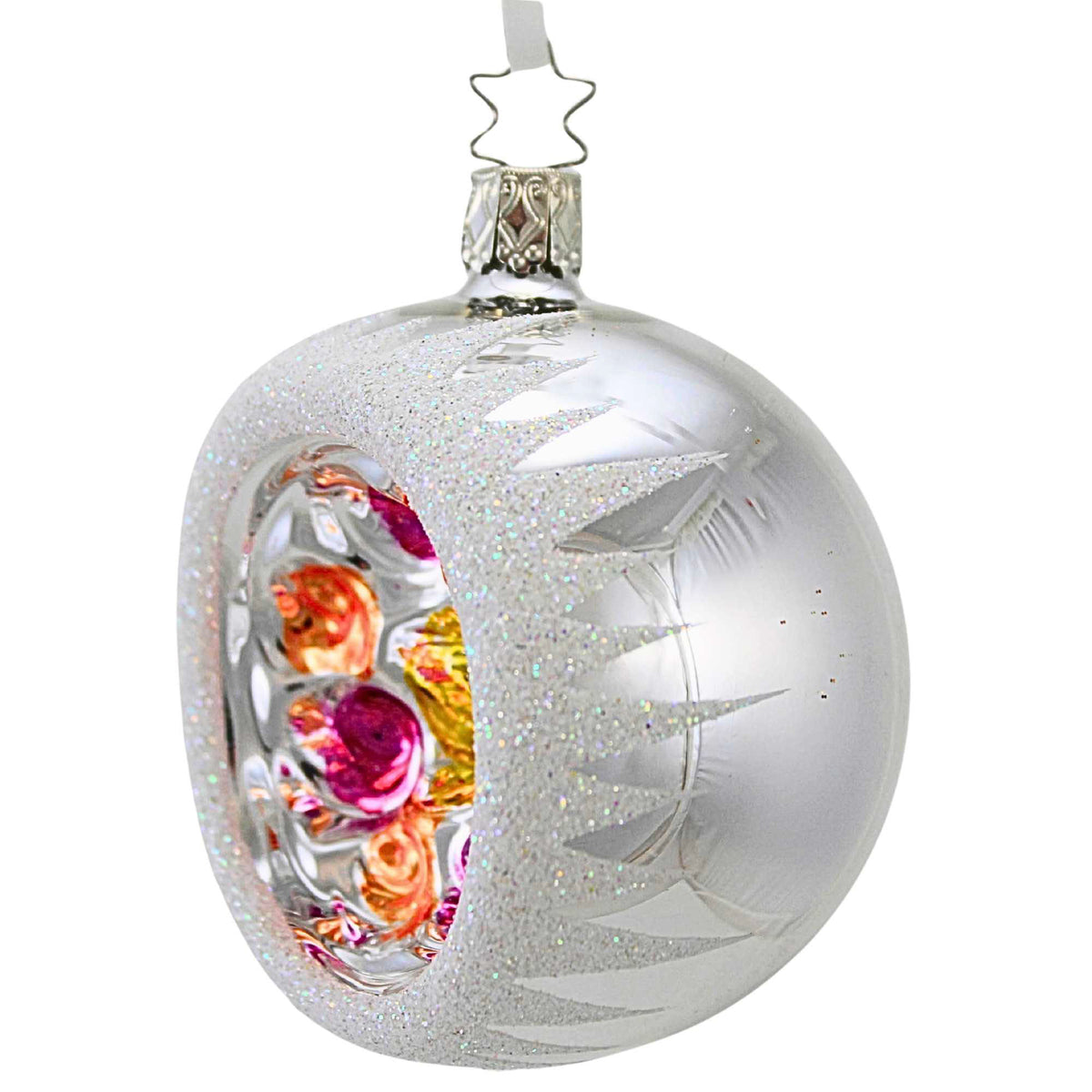 Inge Glas Silver Shiny Ornament Reflector - - SBKGifts.com