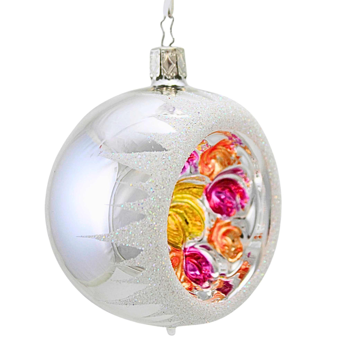 Inge Glas Silver Shiny Ornament Reflector - - SBKGifts.com