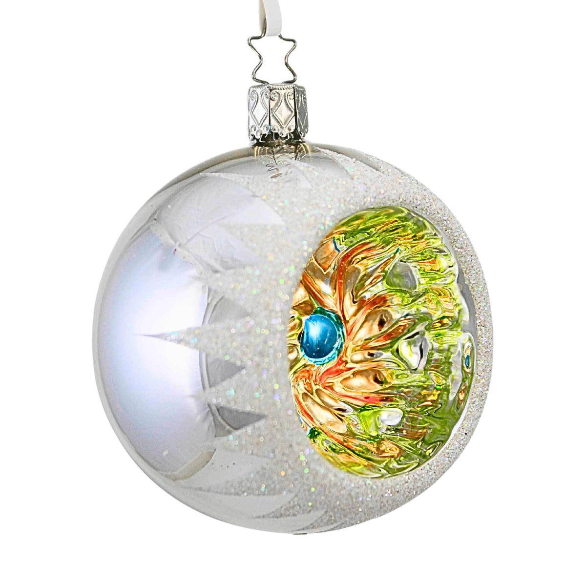 Inge Glas Silver Shiny Ornament Reflector - - SBKGifts.com