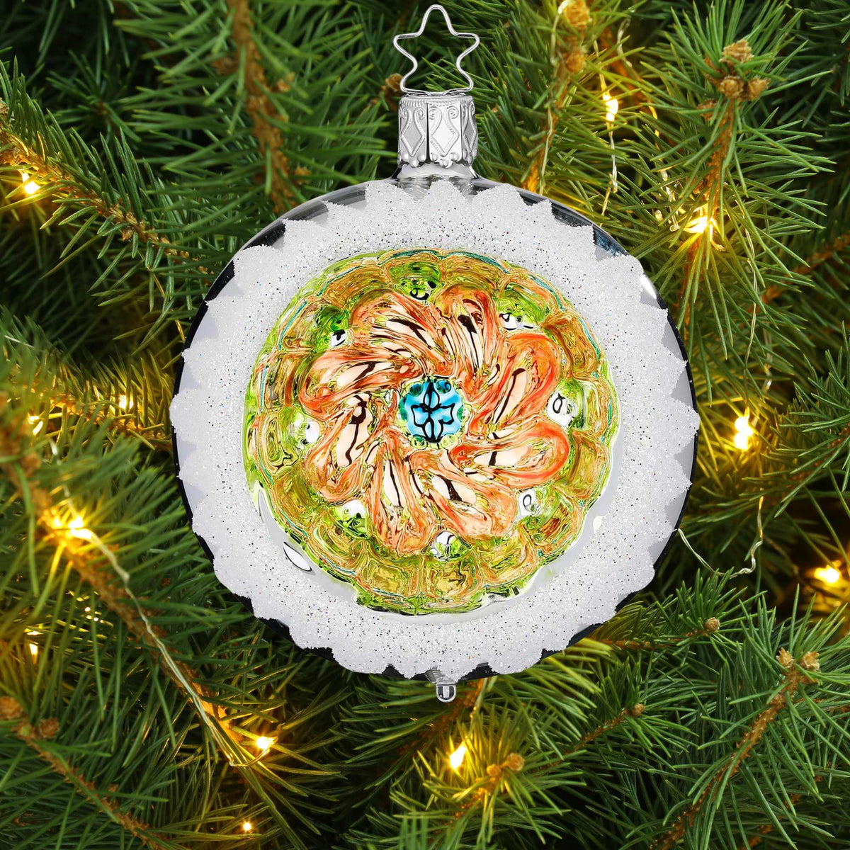 Inge Glas Silver Shiny Ornament Reflector - - SBKGifts.com