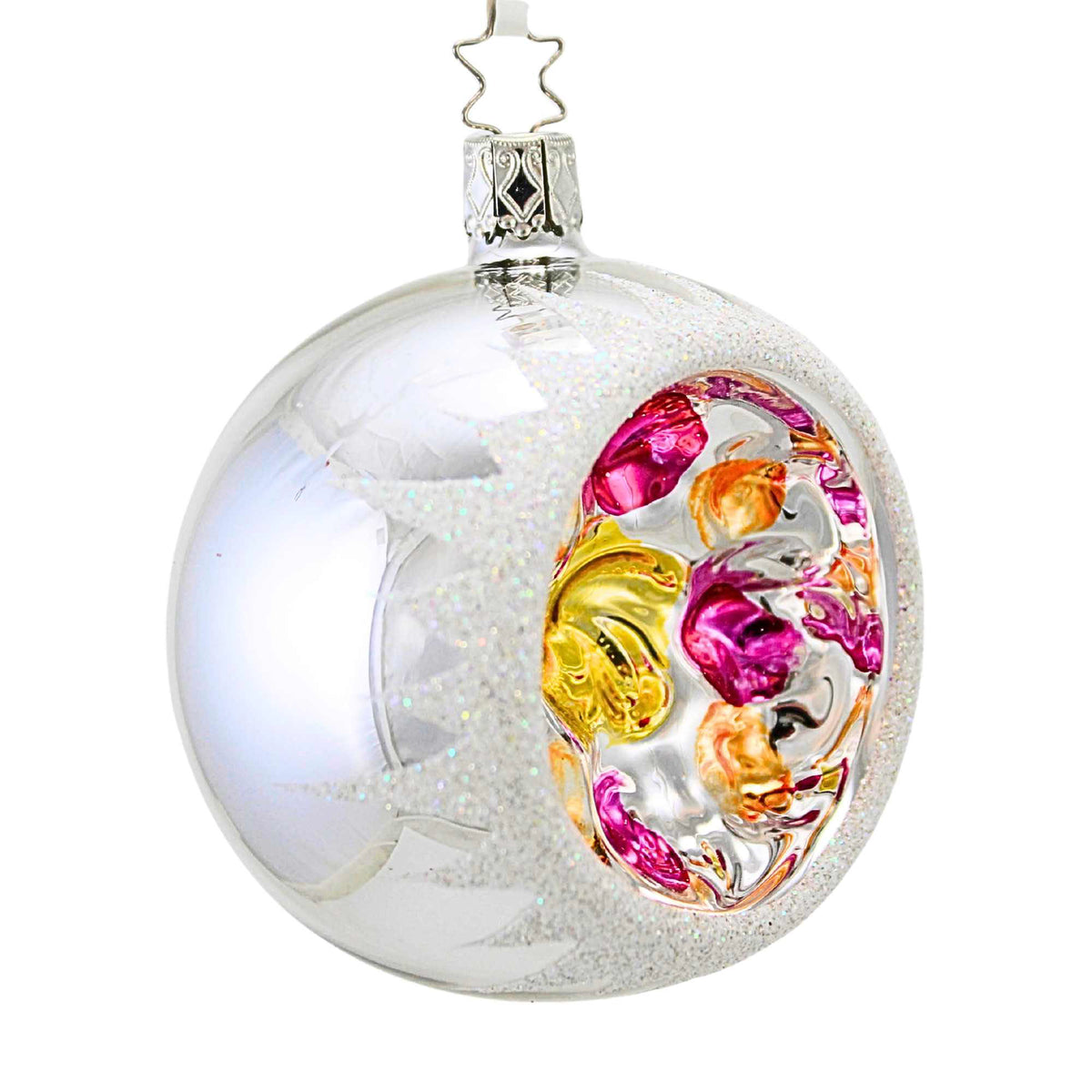 Inge Glas Silver Shiny Ornament Reflector - - SBKGifts.com